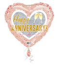 18H Happy Anniversary Champagne Glasses!