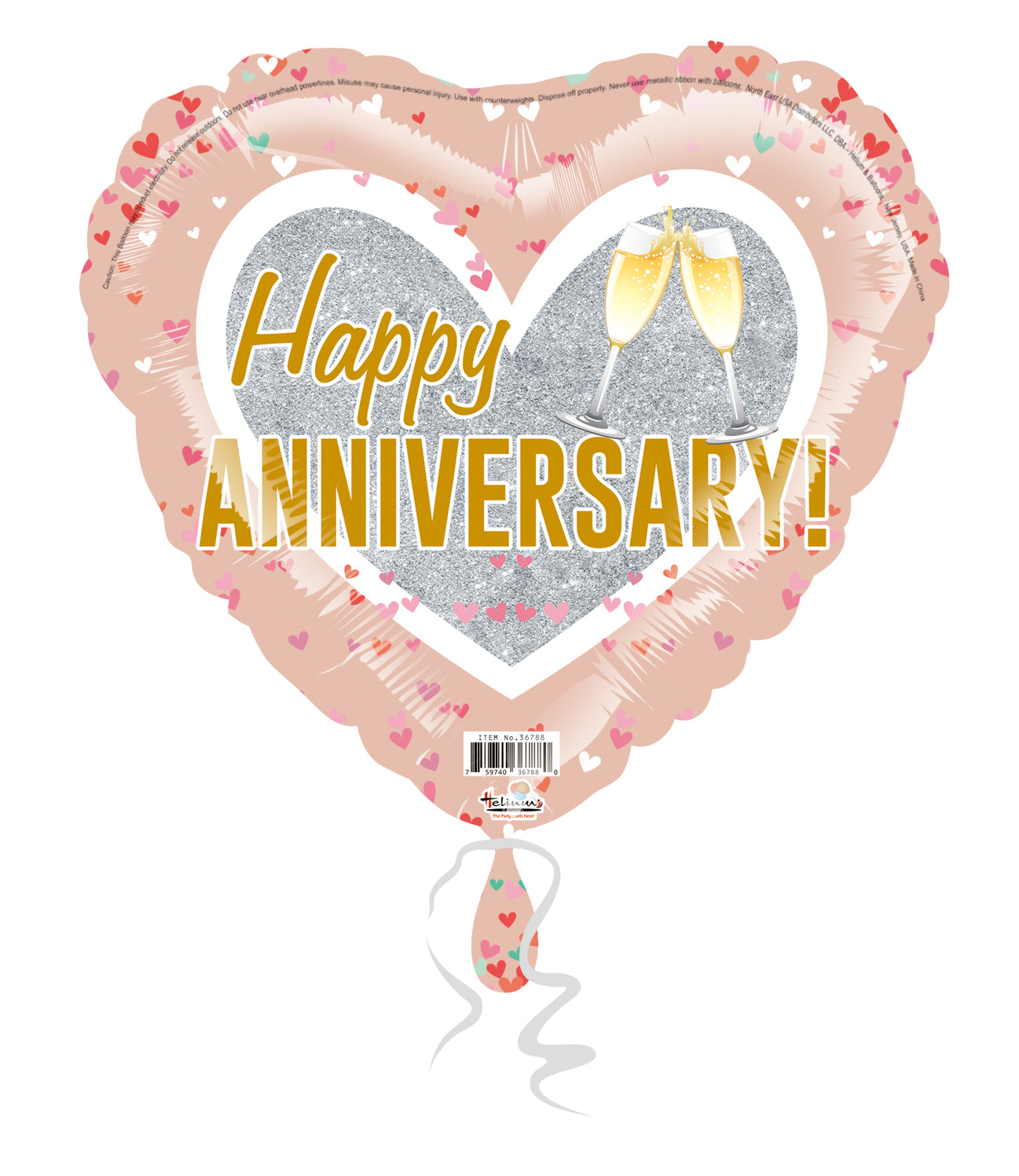 18H Happy Anniversary Champagne Glasses!
