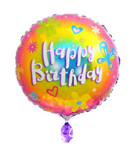 18C Happy Birthday Hearts & Flowers