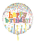 18C Happy Birthday Star Candles With Glitters