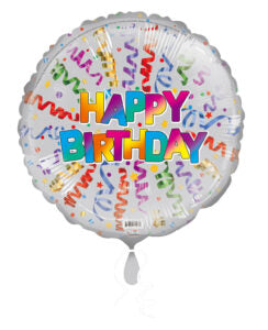 18c Happy Birthday Curly Ribbons