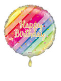18C Happy Birthday Stripes