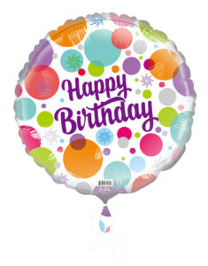 18C Happy Birthday Colorful Dots