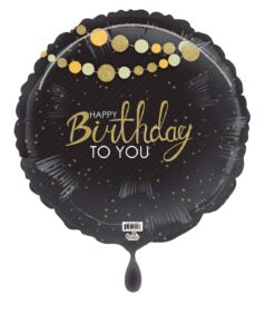 18C Happy Birthday To You Gold Banner