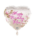 18H Happy Birthday Mom Flowers Pearls & Butterflies