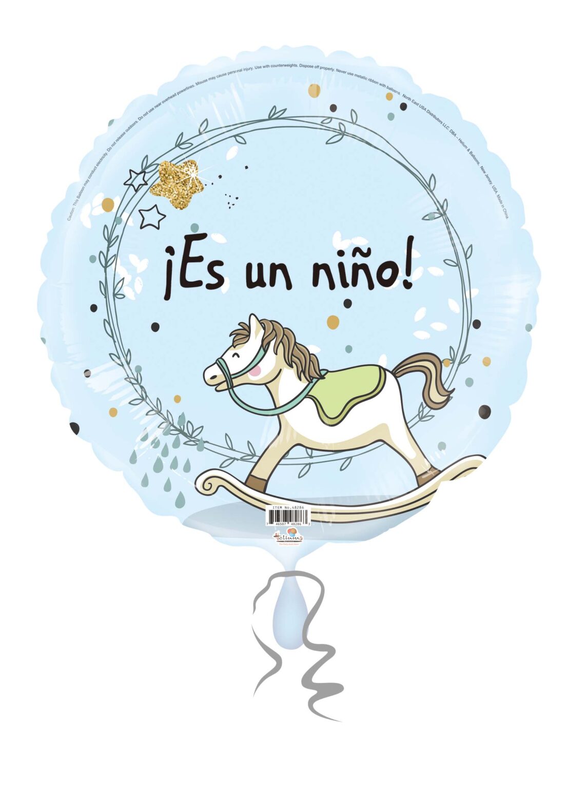 18C Es Un Nino Rocking Horse Blue