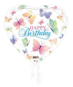 18H Happy Birthday Butterflies With Background