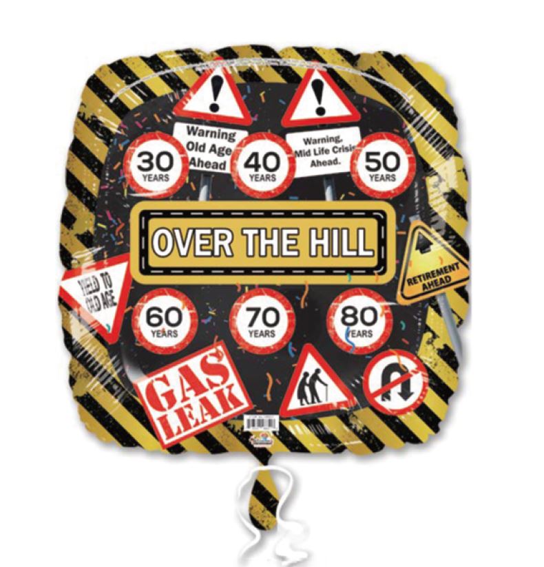 18SQ Over The Hill Signs