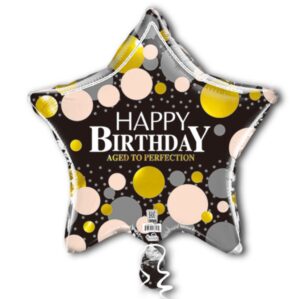 19S Happy Birthday Black Aged To Perfection