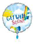 18C Get Well Soon Sun Rainbow Clouds