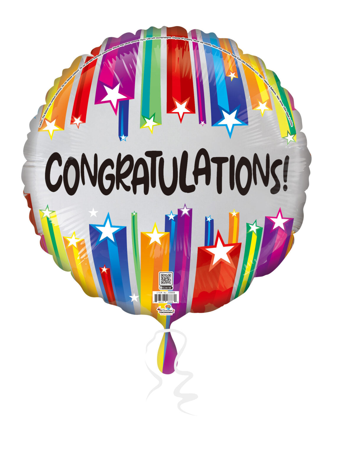 18C Congratulations Colorful Starbursts