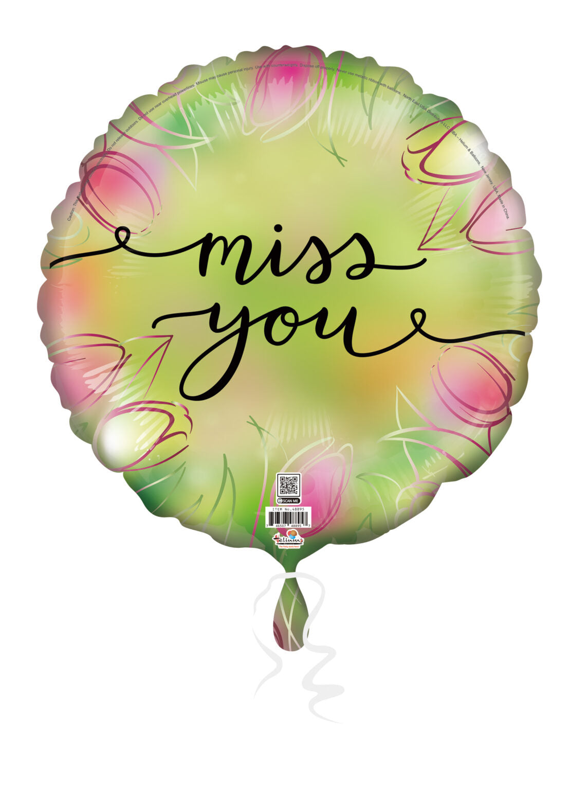 18C Miss You Tilips Green Background