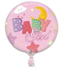 18C Baby Girl Moon Stars Clouds Rainbow