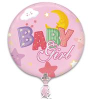 18C Baby Girl Moon Stars Clouds Rainbow