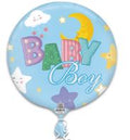 18C Baby Boy Moon Stars Clouds Rainbow